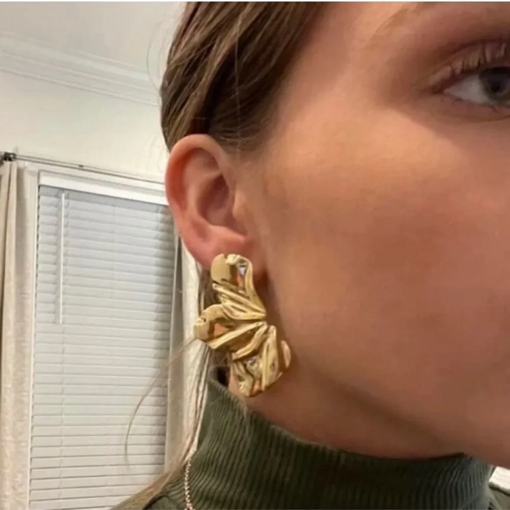 Flower statement  earrings  #197